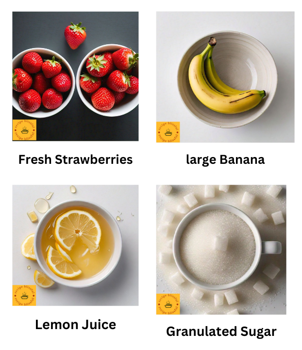 Strawberry Banana Sorbet recipe 