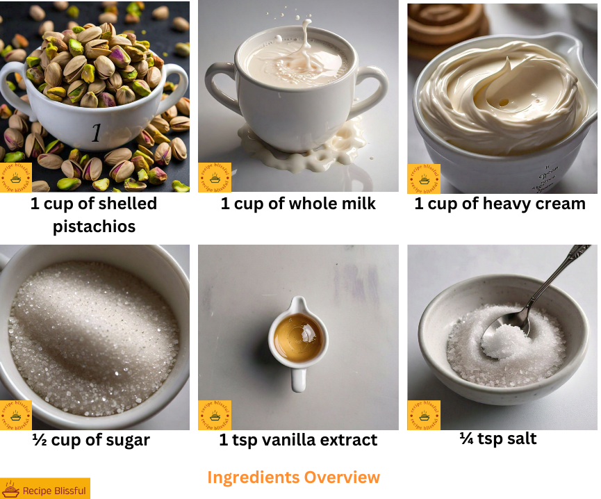 Pistachio Popsicles Recipe Ingredients 