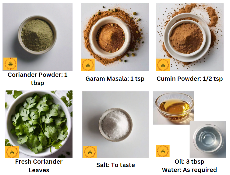Chicken Keema Recipe Ingredients 