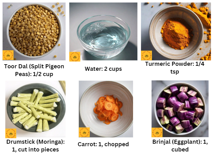 Indian Sambar Recipe Ingredients 